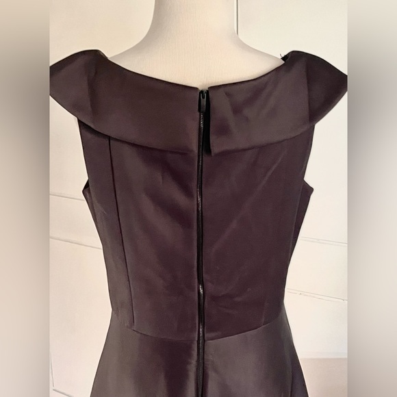 Neiman Marcus Women’s Black Floral Evening Cocktail Dress  US 12 A line - Picture 5 of 10